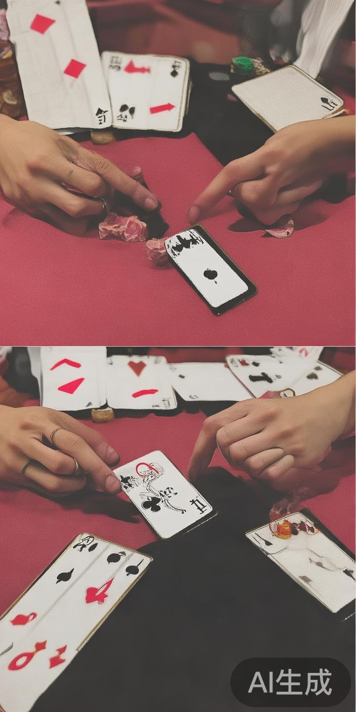 在百家乐中，牌面点数的计算遵循特殊规则。A牌代表1